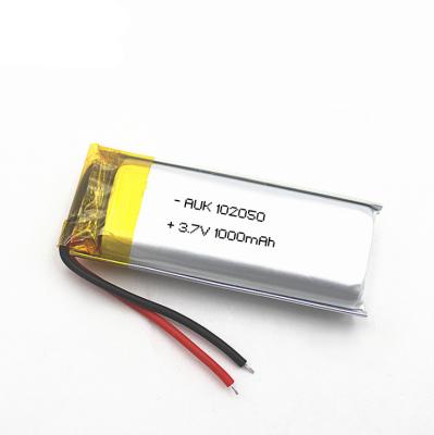 China 102050 1000mah 3.7V Lithium Battery Point Reading Pen Water Replenisher Beauty Instrument Lipo Lithium Ion Battery for sale