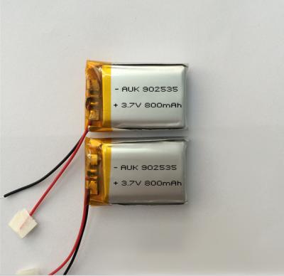 Chine 803035 Polymer Battery 800mAh 3.7V Li-Ion Batteries For Smart Bracelet Balance Bike Bluetooth Headset Mobile Phone Compu à vendre