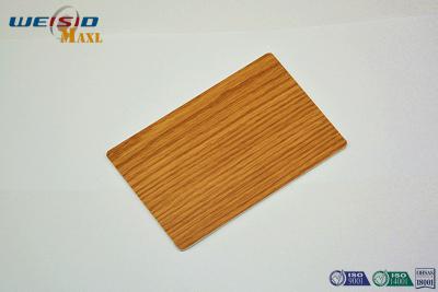 China Architectural Interior Decorative Metal Wall Panels with wood looking film for sale