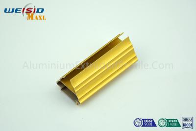 China Golden Color Extrusion Aluminum Profiles / Decoration Aluminium Door Frame for sale
