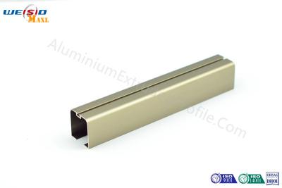 China Perfil de aluminio anodizado color rectangular del bronce de la protuberancia para la ventana en venta