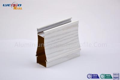 China Industrial White Wood Grain Aluminium Profiles For Windows And Doors for sale