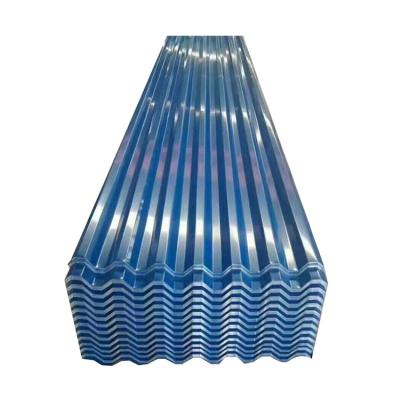 China Blue Galvanized Roofing Sheets Width Customized GI Roofing Sheet corrugated galvanized iron sheet for sale