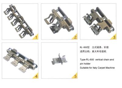 China RL-600 Vertical Chain and Pin Holder for Italy Carpet Machine Various Stenter Machine Parts OEM for sale