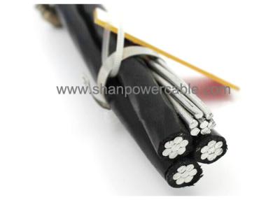 China PVC Insulated aerial electrical cable with 0.6/1 KV AAC Conductors , Triplex Service Drop Cable for sale