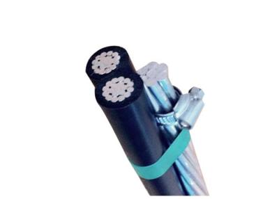 China XLPE PE Aerial Insulated Cable NFC 0.6/1 KV 2+1 Cores BS Standard 4 kV AC for sale