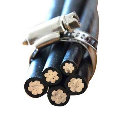 China Black Aerial Electrical Cable ,  Overhead Electric Cables For Power Supply for sale