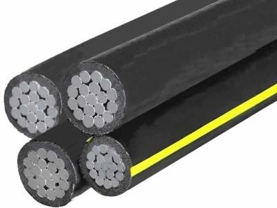 China 5 Core Aerial Insulated Cable Aluminium Conductor Transmission Lion Triplex for sale