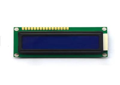 Chine Affichage LCD LCM négatif 2 x 16 Résolution 1602 STN Monochrome avec 16 broches à vendre