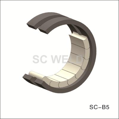 China Incombustible 27mm Ceramic Weld Backing Tape Circular Welding for sale