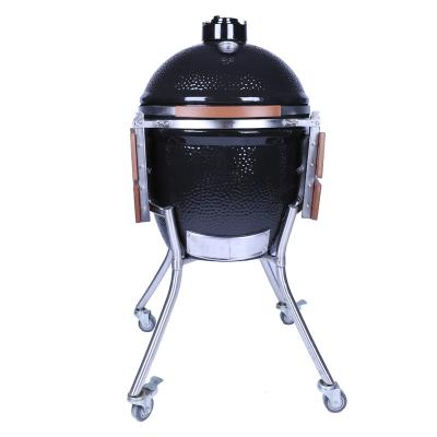 China Egg Shape FDA Ceramic Barbecue Grill 12In Refractory Materials for sale