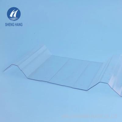 China Clear Plastic Corrugated Roofing Sheets Colored Polycarbonate Wavy en venta