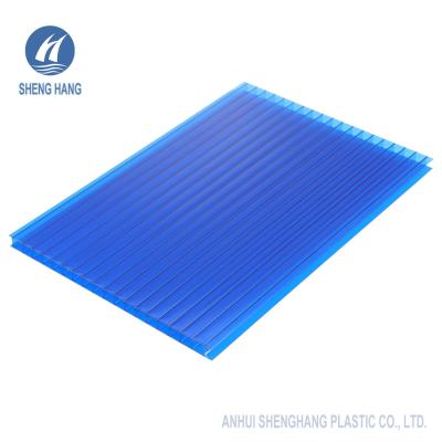China Blue Polycarbonate PC Hollow Sheet For Building Material 6mm 8mm 10mm à venda