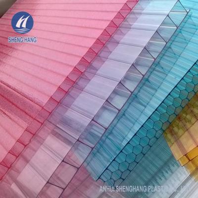China 6mm Double Wall Polycarbonate Sheet Clear And Colored à venda