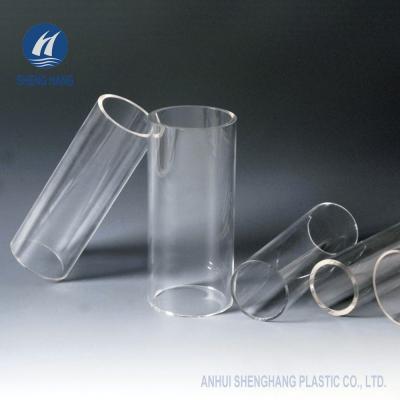 China O tubo transparente do plexiglás do cilindro plástico acrílico de PMMA expulsou à venda