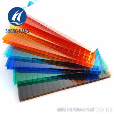 China SGS 8mm Twin Wall Polycarbonate Sheet Anti UV for sale
