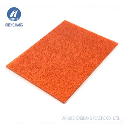 China Lichee Pattern PC Embossed Polycarbonate Solid Sheet ASTM D648 1220*2440mm for sale