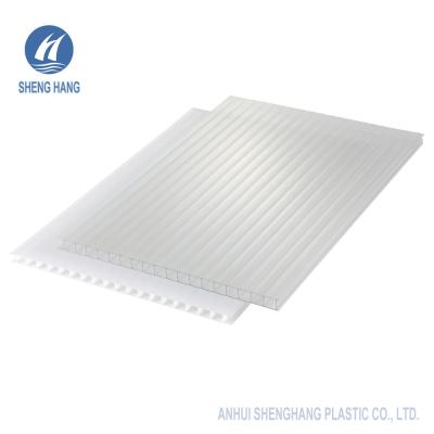 China Lexan Coloured White Twin Wall Polycarbonate Sheet Lightweight Wearproof for sale