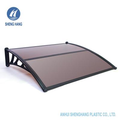 China H Bar Connect Polycarbonate Window Door Awning 40 Inch X 120 Inch Waterproof for sale