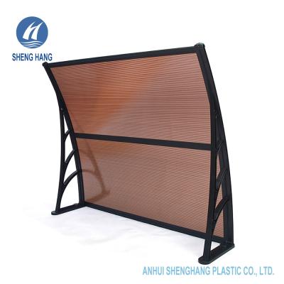 China 1000×1200mm Door Window Awning Hollow Polycarbonate Garden Canopy 50 Micron for sale
