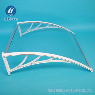 China 1.6m Polycarbonate Plastic Awning PC Window Door Canopy Cover 2.5mm 2.8mm for sale
