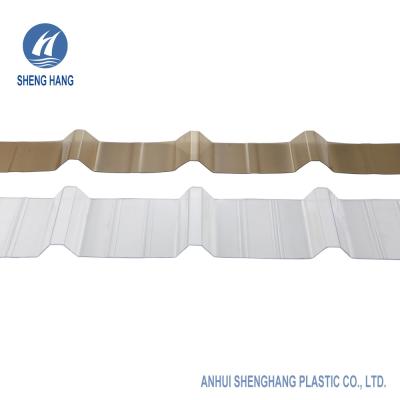 China Roofing Opaque Corrugated Polycarbonate Sheet 3.28ft ASTM E84 Fireproof for sale