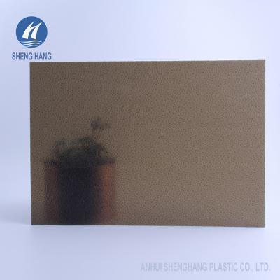 China ASTM D638 Clear Embossed Polycarbonate Sheets UV Coating PC UL94 V2 for sale