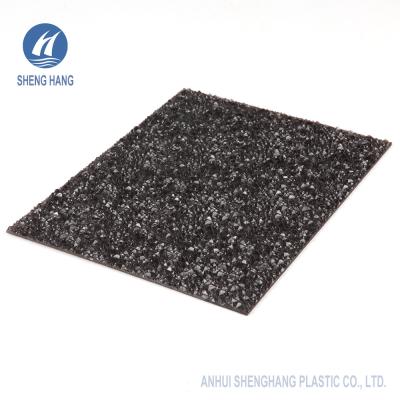 China Plastic Black Embossed Polycarbonate Sheet Texture Anti Uv 2.5mm Thick for sale