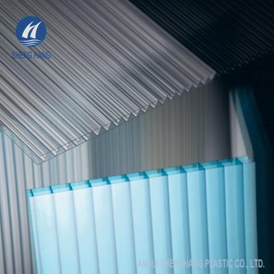 China SGS Greenhouse Triple Wall Polycarbonate Panel 4x8 Fire Resistant for sale