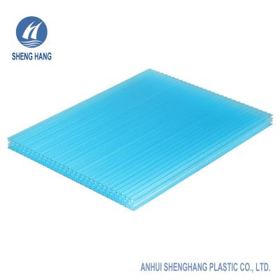 China UV Protection 50um Honeycomb Polycarbonate Roof Panels 10mm Multiwall Lightweight for sale