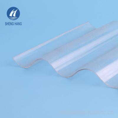 China Circular Wavy Corrugated Polycarbonate Roofing Sheet Clear en venta