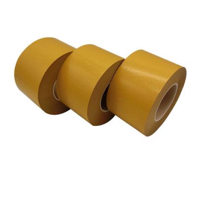 China Anti Slip Yellow Carpet Adhesive Tape Double Sided oilproof for Rug for sale