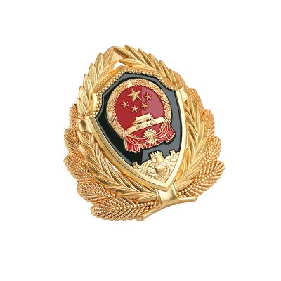 China Electroplate Military Cap Badges for sale