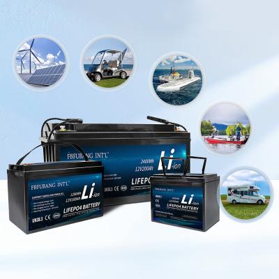 China Built In Smart BMS Lifepo4 Battery Pack , 12v 200ah Solar Rechargeable Battery for sale