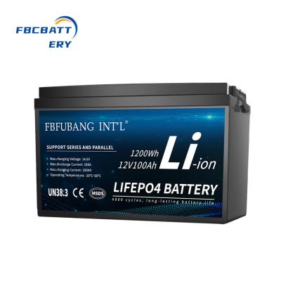 China 12v 100ah Lithium Ion Battery , Deep Cycle Rechargeable Lithium Ion Batteries for sale