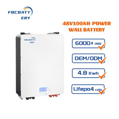 China Lifepo4 Solar Rechargeable Batteries , Solar Power Wall 24v Battery Pack for sale