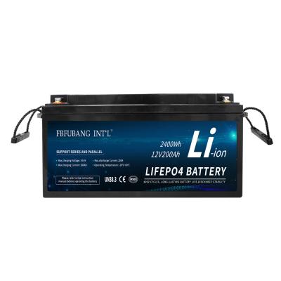 China Lifepo4 bloco da bateria de 12 volts, ciclo profundo das baterias de lítio de 200ah rv à venda