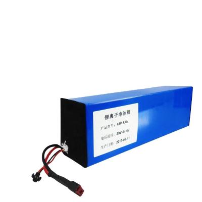 China Rechargeable Electric Scooters Car Deep Cycle Battery 18650 13S4P 8AH 48V Lithium Ion Battery for sale