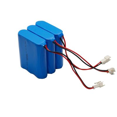 China Toy Car Rechargeable 3S2P 18650 Drone Battery 14.8V 2600mah Lithium Ion Pack for sale