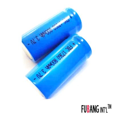 China Special Shaped Single LFP Battery Cells 17360 3.7 V 800mah Battery For Car Models for sale