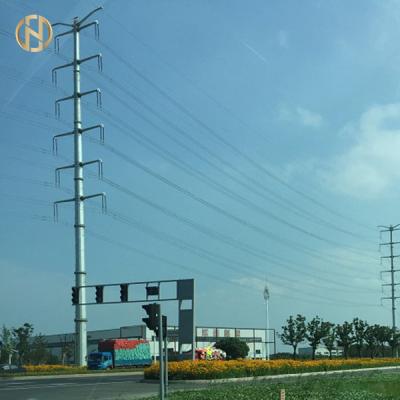China 220KV Tubular Steel Pole  Steel Transmission Pole 230KV EN Stardand for sale
