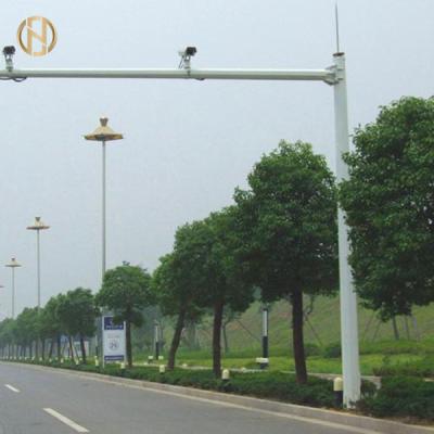 China Straight Type Traffic Light Pole 6M 114mm X 3.5MM OD Pipe Wind Resistant for sale