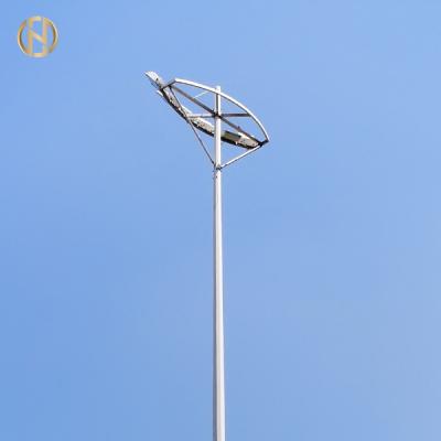 China Football Fileds High Mast Light Pole 20M 30M 80-100μM Galvanization Thickness for sale