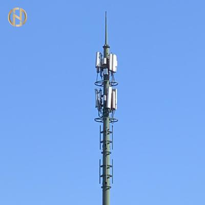 China Polygonal Telecommunication Post  35m 36m Monopole Telecom Tower for sale