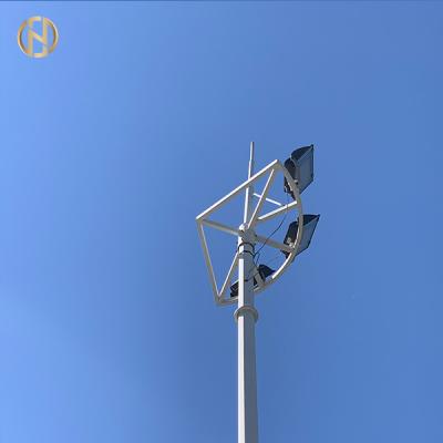 China Octadecagon High Mast Pole With LED Flood Lighting System 20M 30M 35M 40M for sale