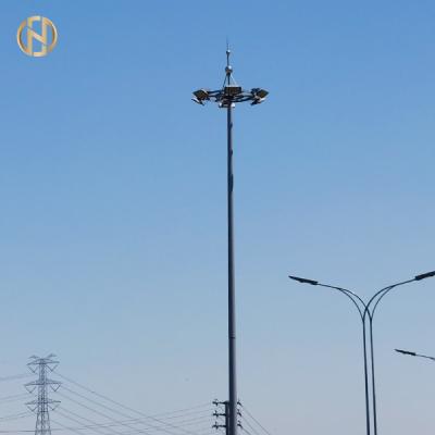 China 80FT 85FT 90FT High Mast Pole High Mast Tower Installed At Stadium for sale