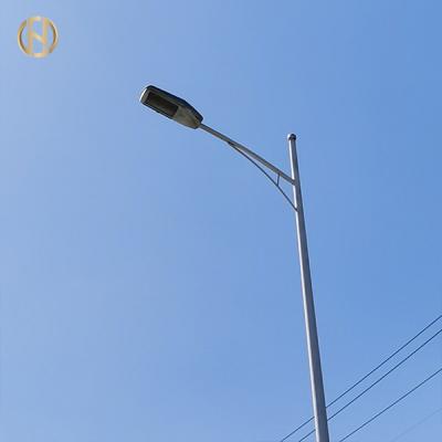 China Q345B Q235B Steel 12M Double Arm Street Lamp Post for sale