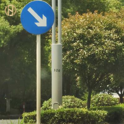 China High Tensile Steel Road Sign Pole Easy Safe Installation Long Service Life for sale
