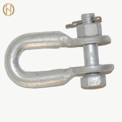 China Silver Color Bolt Type Anchor Shackle With Safety Pin UL-7 To UL-21 for sale