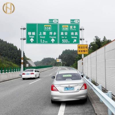 China Hot Dip Galvanized 8M RAL Color Q235 Road Sign Pole for sale